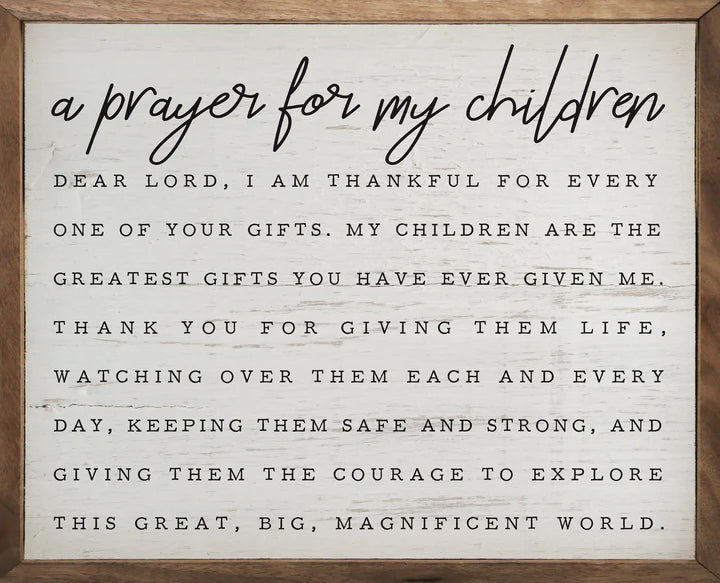A Prayer For My Children