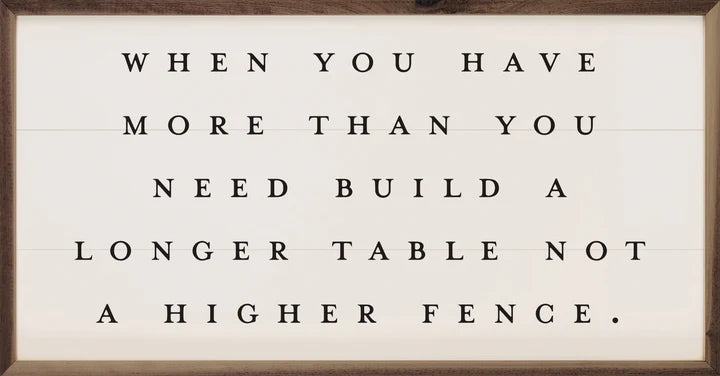 Build A Longer Table