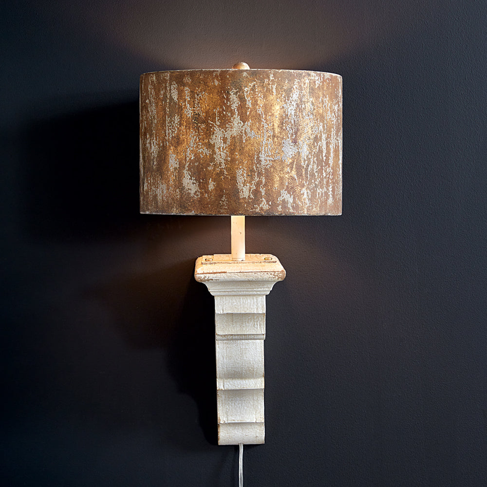 Wooden Corbel Sconce