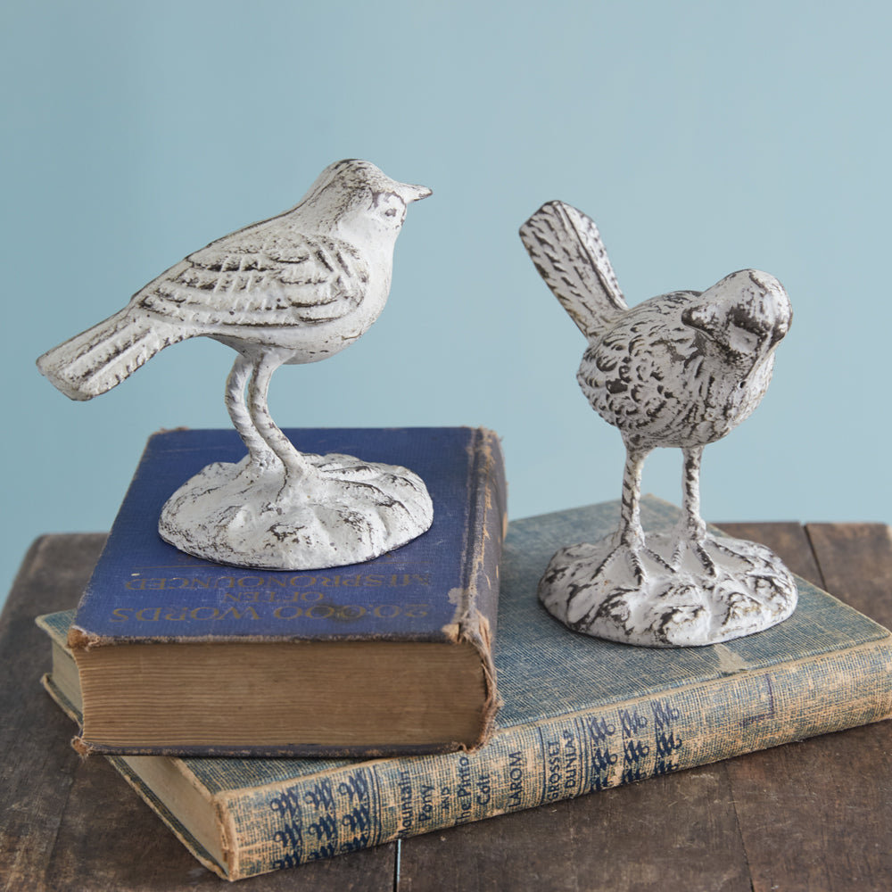 Set of Two Cast Iron Birds