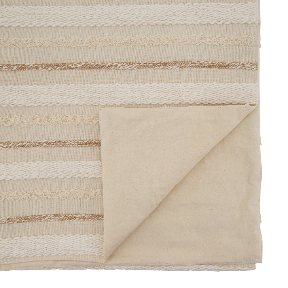 Cream/Tan Woven Runner