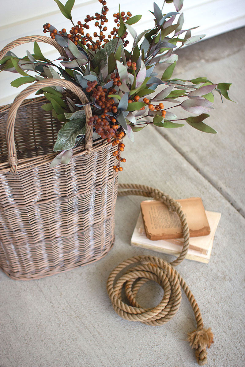 Oval Wicker Basket Set