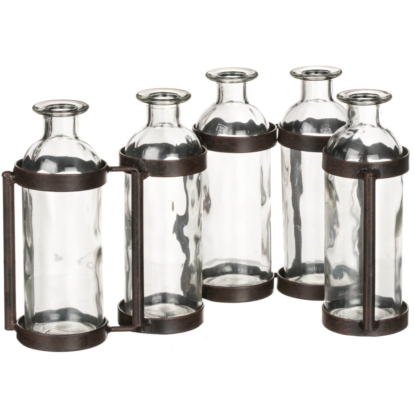 Metal Glass Bottle Vase