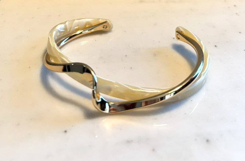 Enamel/Metal Wave Bracelet