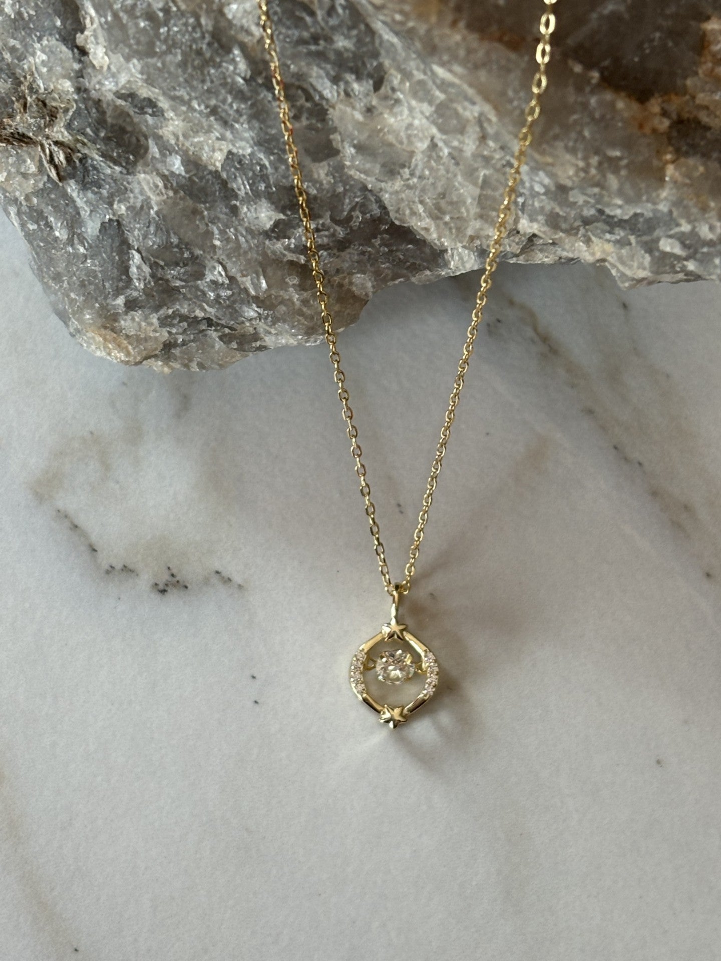 925 Sterling Silver Zirconia Necklace