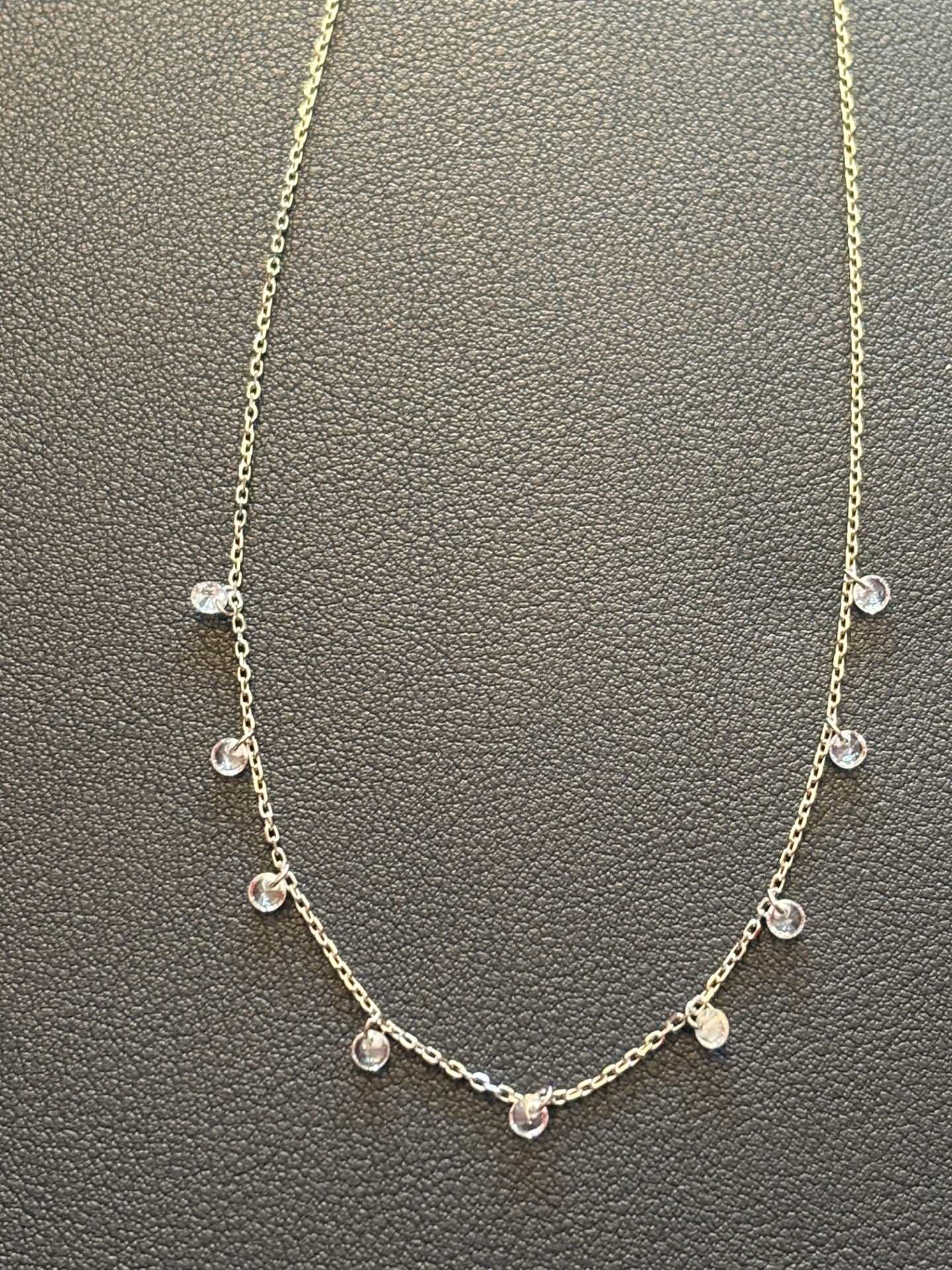 Necklace With Multiple Zirconia Stones