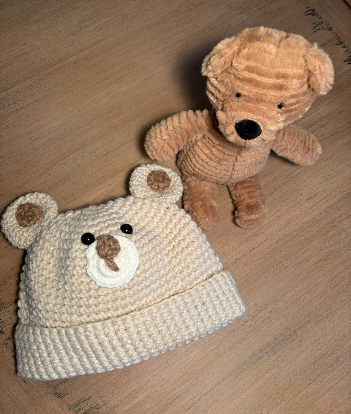 Crochet Bear Stocking Hat