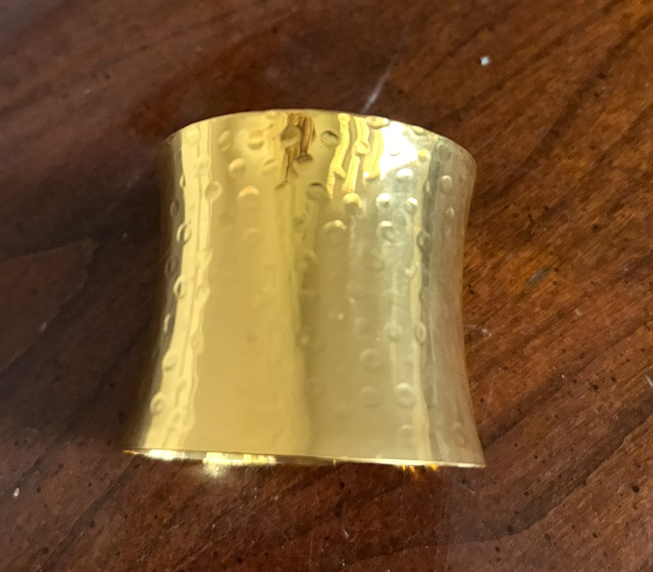 Band of Gold Napkin Rings Set of 4