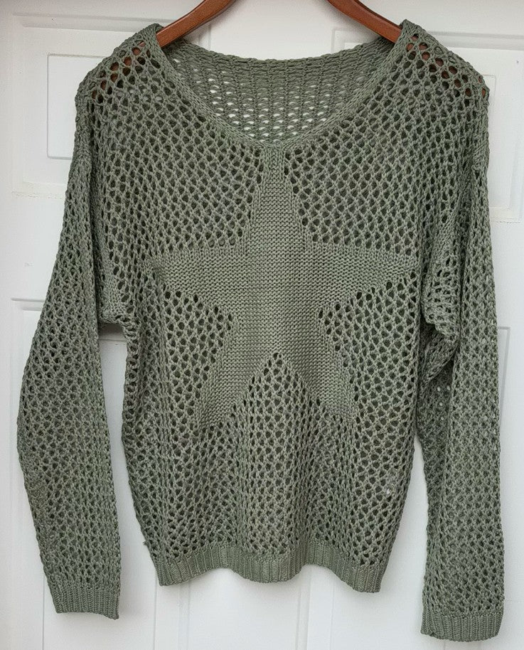 Open Weave Summer Sweater