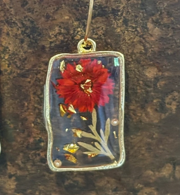 Pressed Flower Earrings
