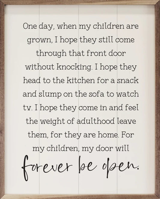 When My Children Are Grown