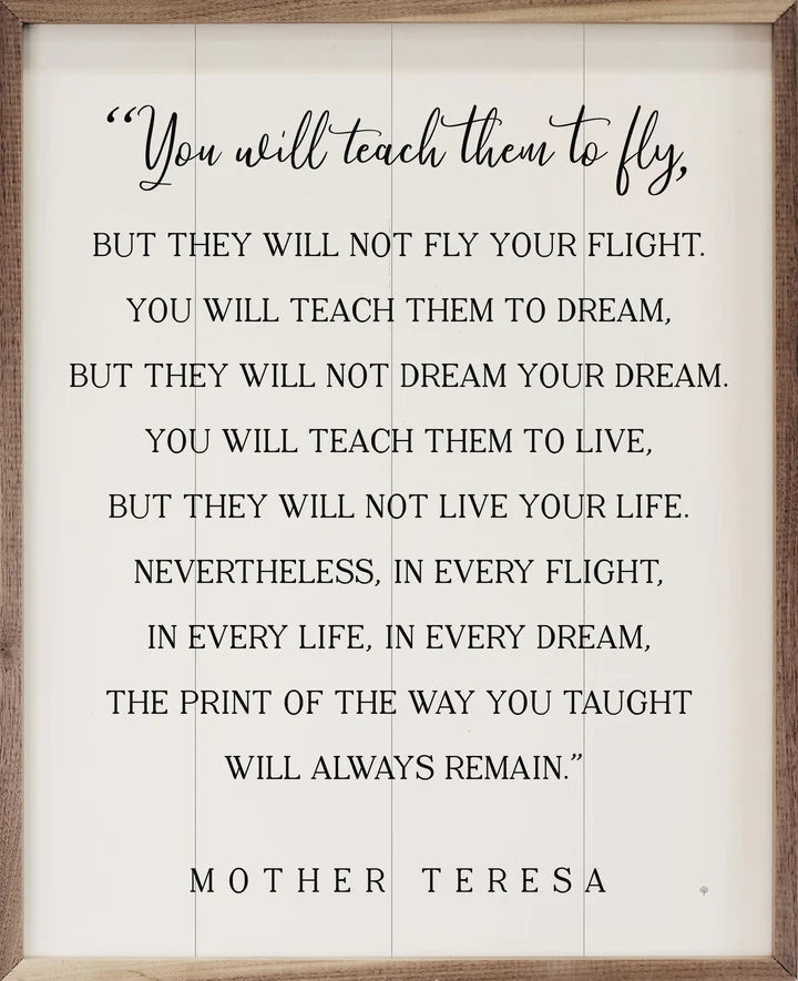 You Will Teach Them To Fly