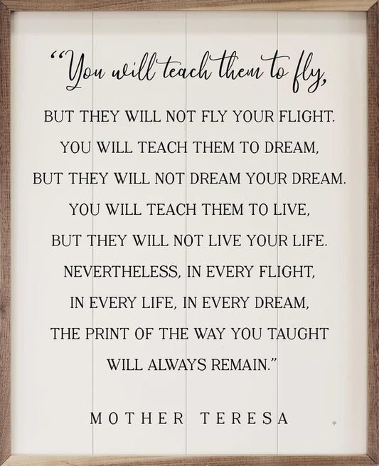 You Will Teach Them To Fly