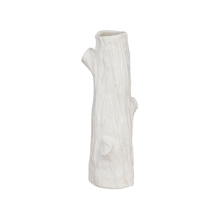 White Tree Trunk Vase