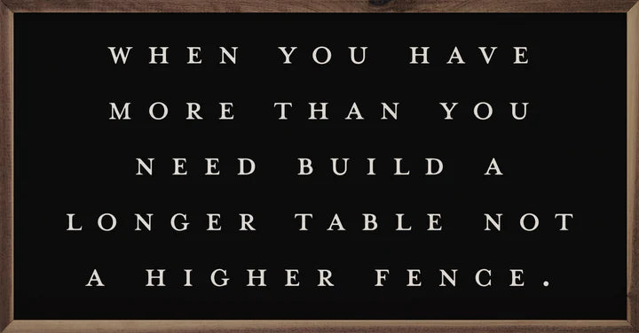 Build A Longer Table
