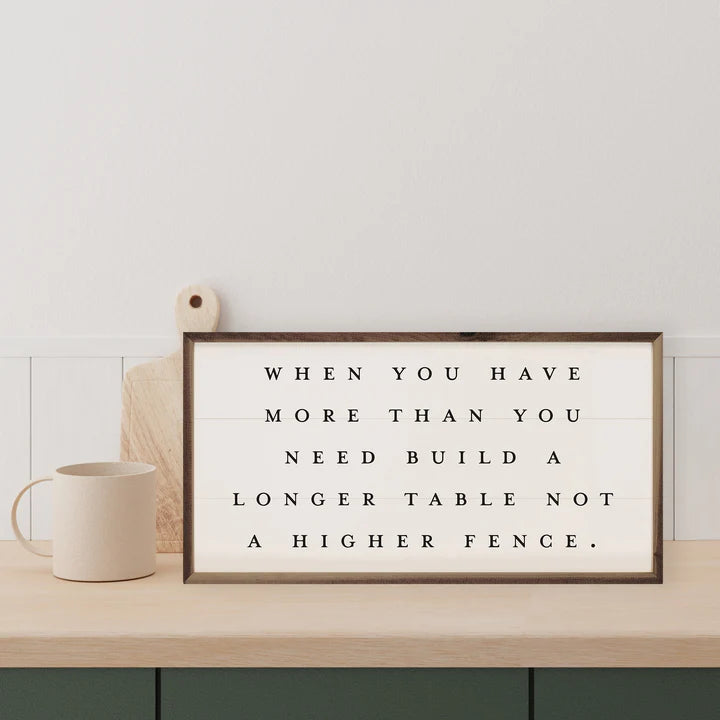 Build A Longer Table