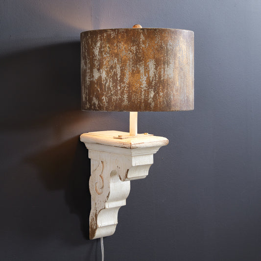 Wooden Corbel Sconce