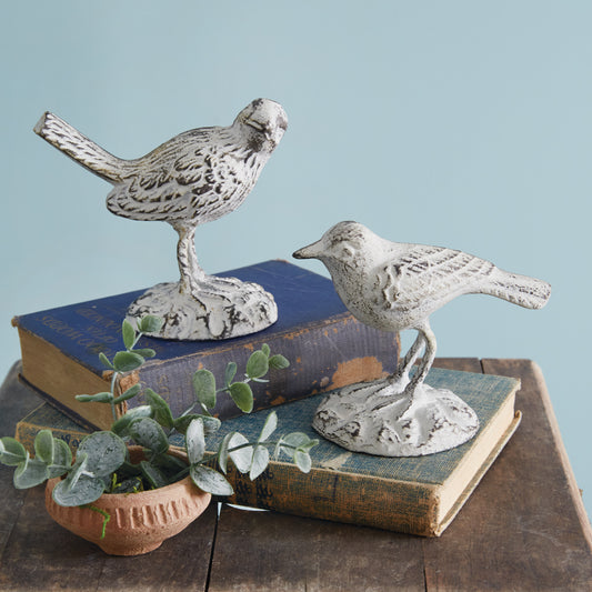 Set of Two Cast Iron Birds