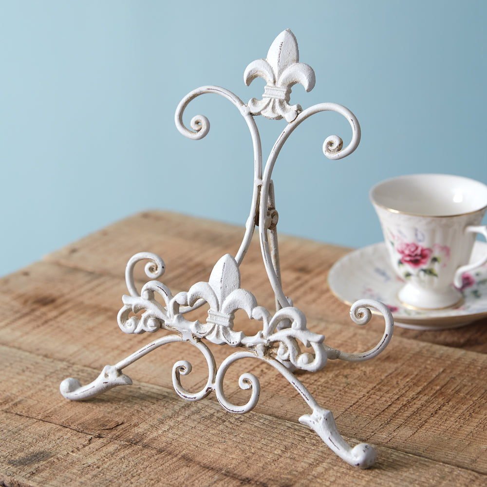 Fleur De Lis Plate Holder