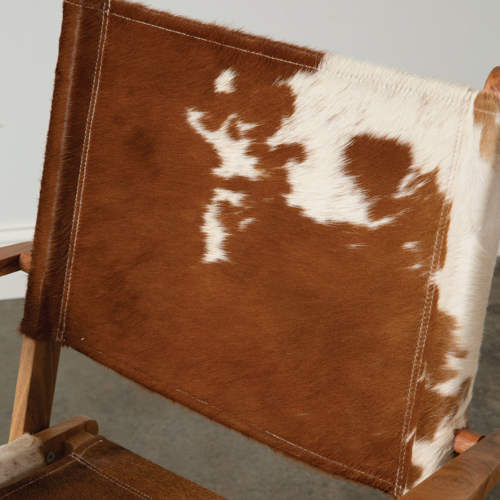 Ranch Cowhide Folding Chair