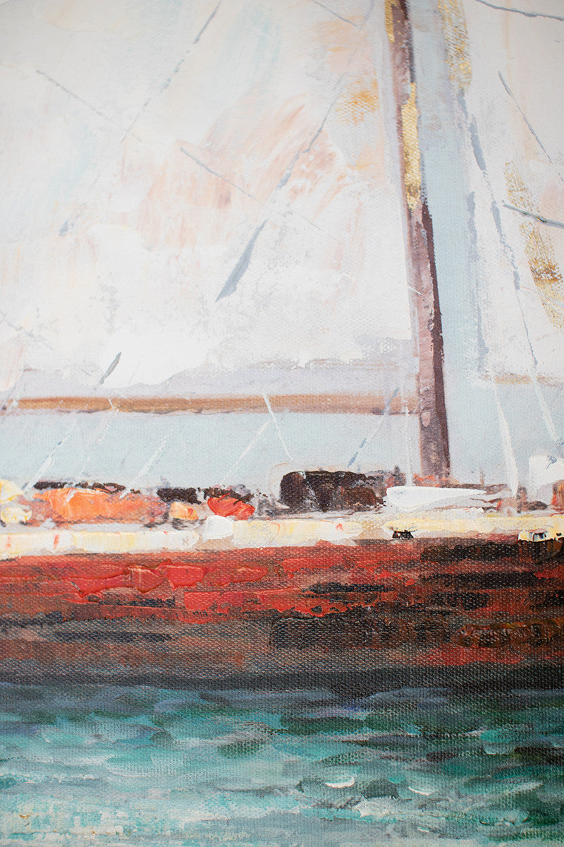 Sailboat Oil Painting