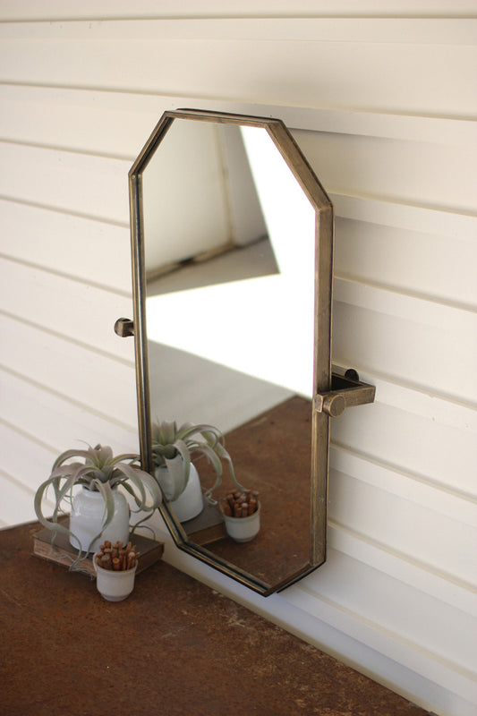 Mirror With Adjustable Bracket