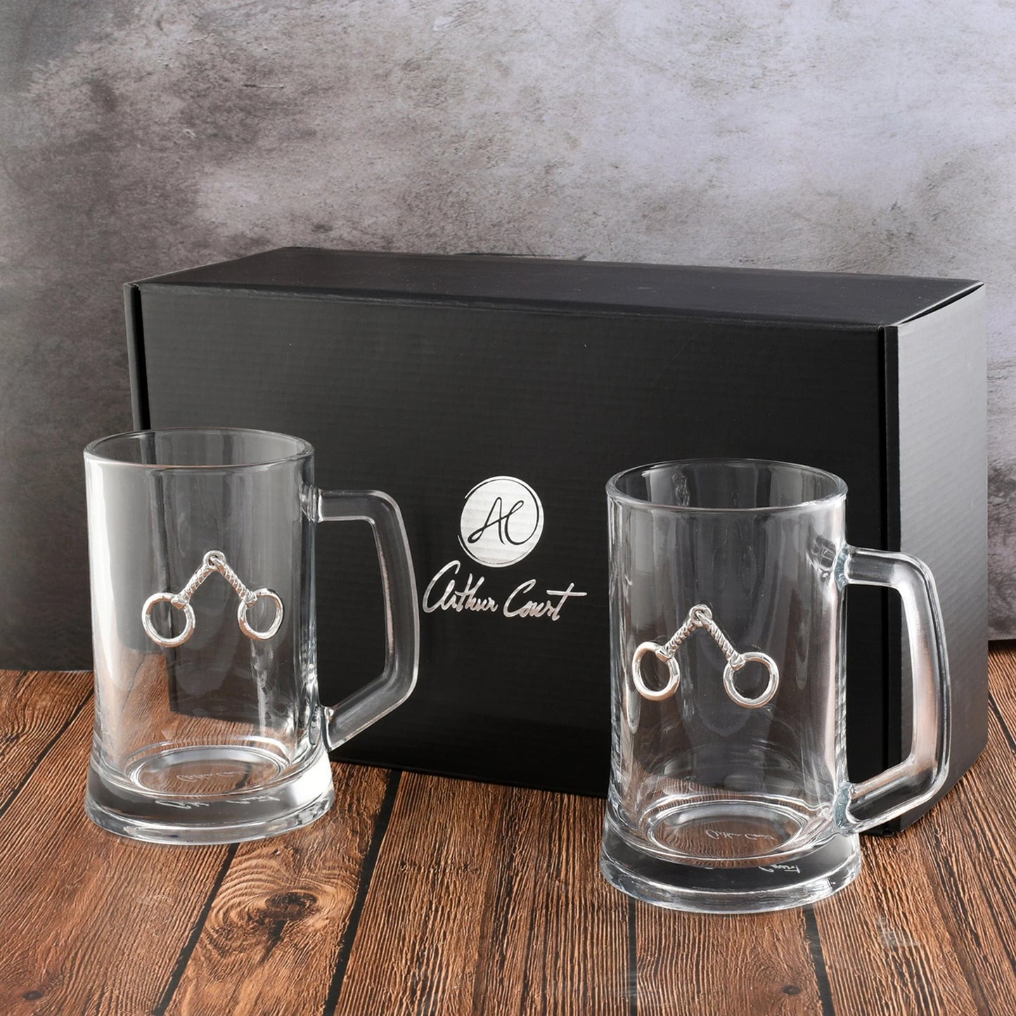 Equestrian Bit Beer Mugs Set of Two