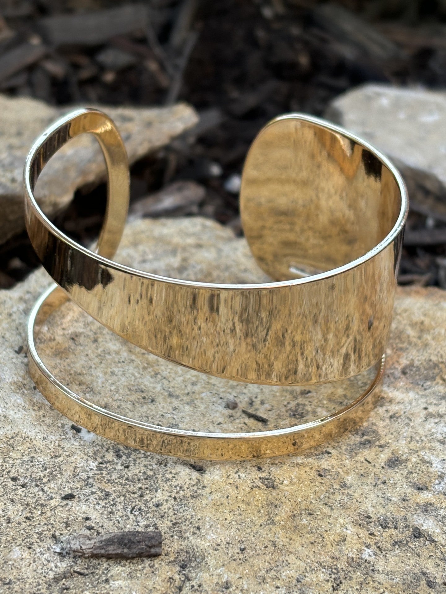 Split Metal Cuff Bracelet