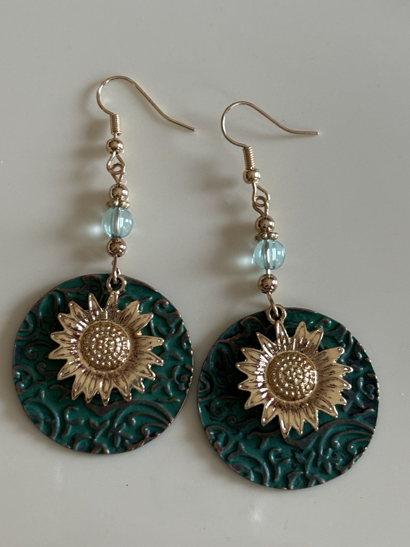 Vintage Sunflower Earring