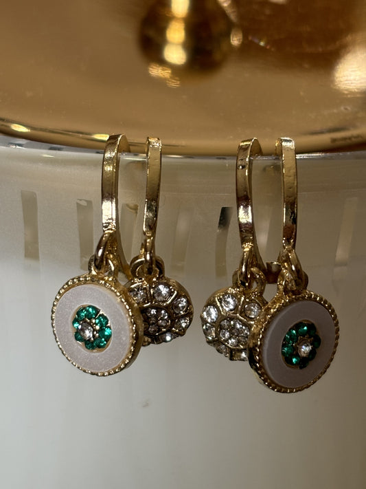 Vintage Inspired Double Hoop Earrings