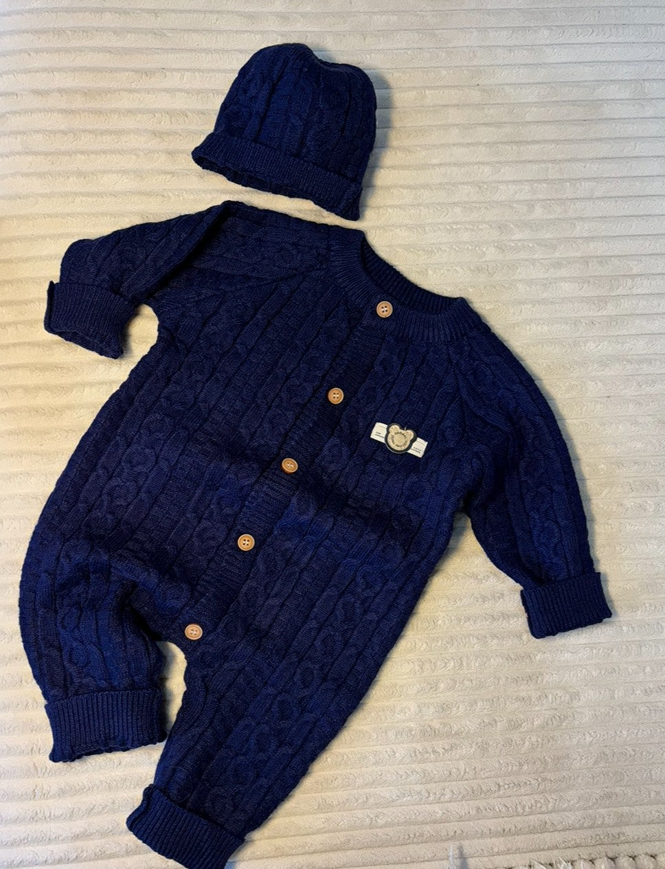 Baby Cable Knit Sweater Romper