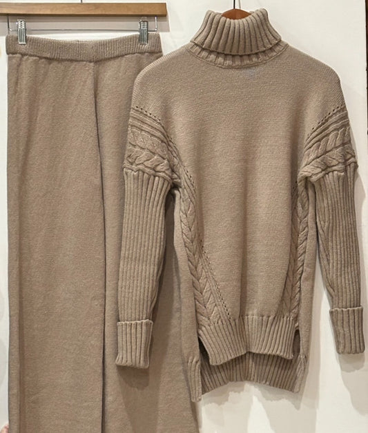 Cable Knit Sweater Set