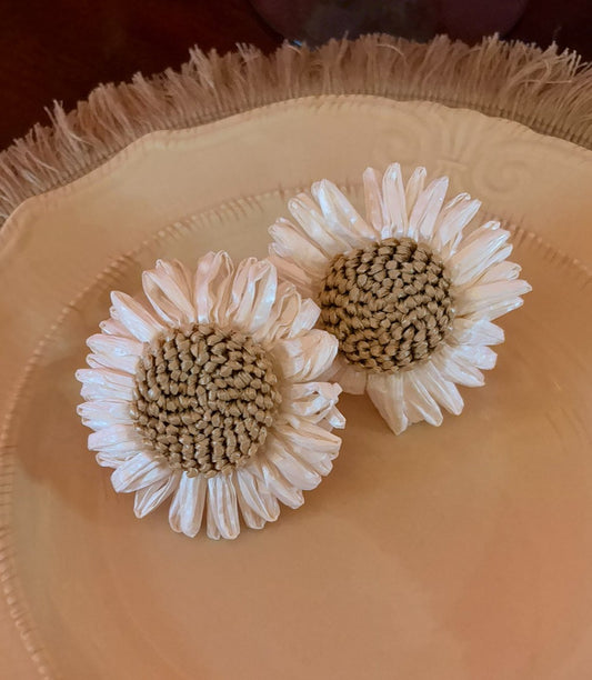 Sunflower Napkin Rings Set of 4