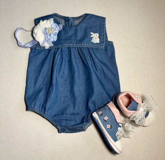 Chambray Bubble Romper